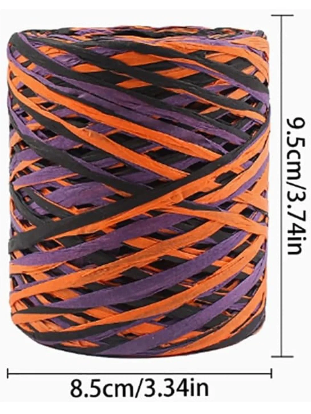 Rolls 150 m x 5 mm Halloween Raffia Paper Ribbon Gift Wrapping Raffia Twine nwt